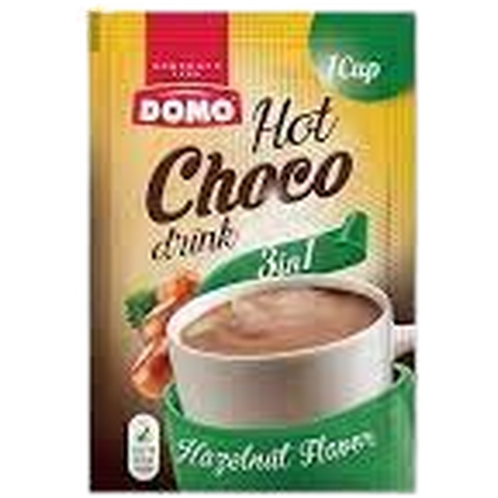 DOMO HOT CHOCO DRINK 3IN1 HAZELNUT 30G