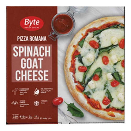 Byte Pizza Romana Spinach Goat Cheese 520g
