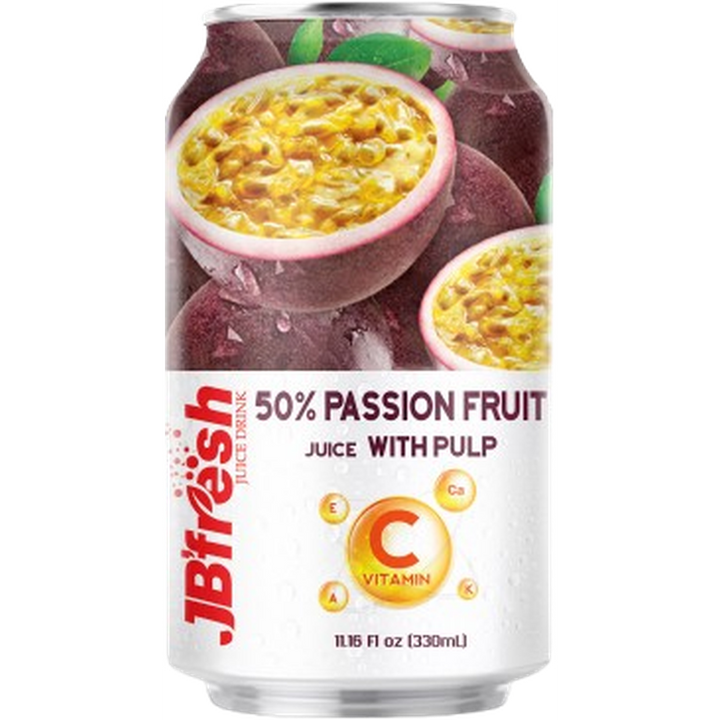 JB FRESH DRINK CAN 330ML PASSION FRUIT
