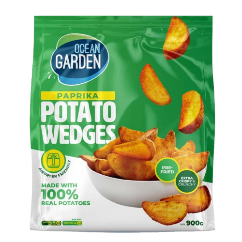OCEAN GARDEN POTATO WEDGES 900G PAPRIKA