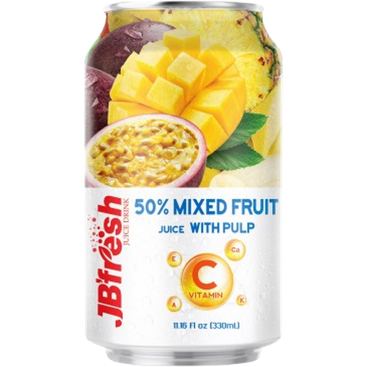 JB FRESH DRINK CAN 330ML MIXED FRUIT