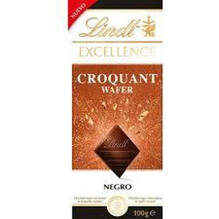 LINDT CROQUANT WAFER NEGRO 100G