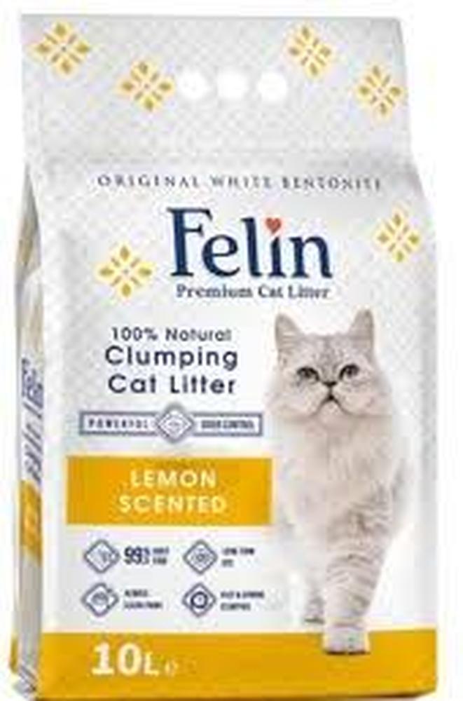 FELIN CAT LITTER 10L LEMON SCENTED