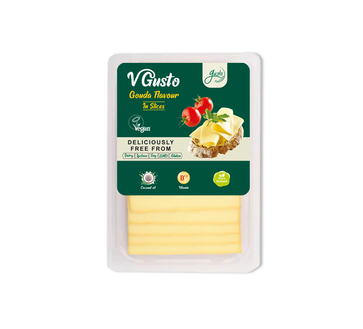 V Gusto Vegan Cheese Gouda Slices 200G