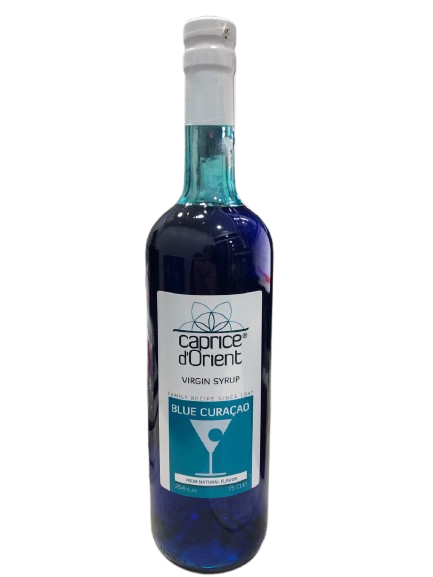CAPRICE D'ORIENT BLUE CURACAO SYRUP 750ML