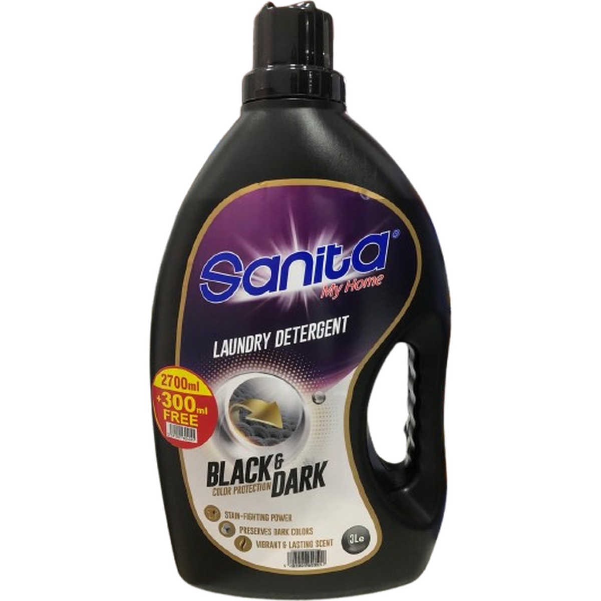 SANITA LIQUID LAUNDRY 2700ML BLACK +300ML FREE