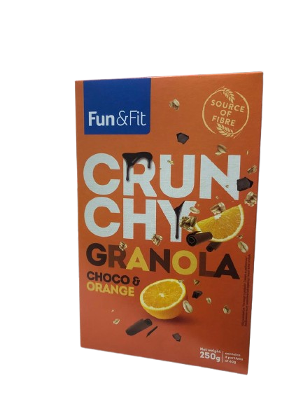 Fun & Fit Crunchy Granola Choco & Orange 250g