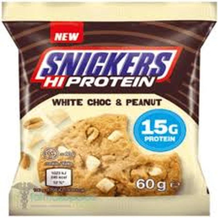 SNICKERS COOKIES HI PROTEIN 60G WHITE CHOC & PEANUT