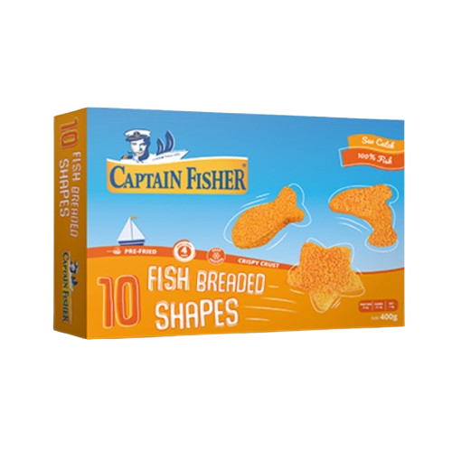 Captain Fisher Fish Breaded Shapes 400g