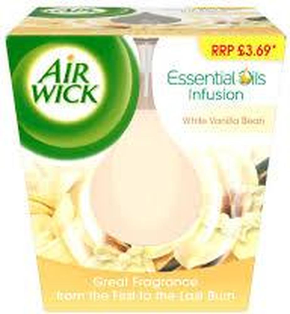 AIR WICK ESSENTIAL OILS INFUSION 105G WHITE VANILLA BEAN