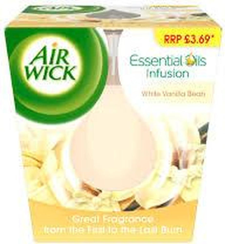 AIR WICK ESSENTIAL OILS INFUSION 105G WHITE VANILLA BEAN