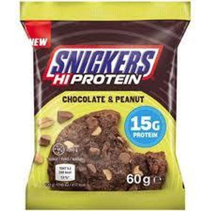 SNICKERS COOKIES HI PROTEIN 60G CHOCOLATE & PEANUT