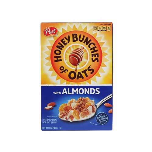 POST CEREALS HONEY BUNCHES OF OATS WITH ALMONDS 340G
