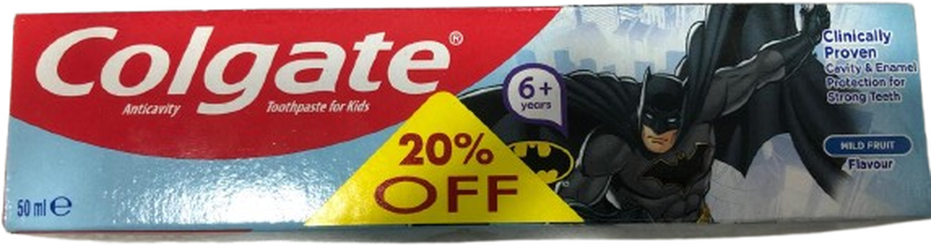 COLGATE TOOTH PASTE FOR KIDS 6+ YEARS 50ML @ 20% OFF