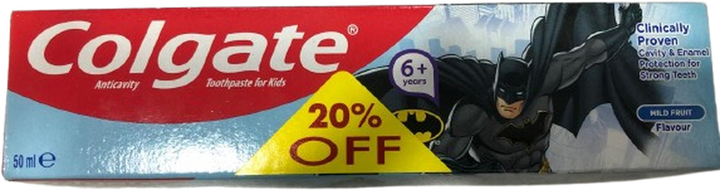 COLGATE TOOTH PASTE FOR KIDS 6+ YEARS 50ML @ 20% OFF