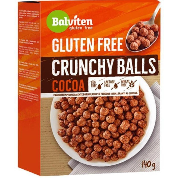 BALVITEN GLUTEN FREE CRUNCHY BALLS COCOA 140G