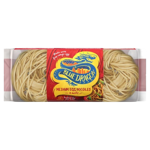 BLUE DRAGON MEDIUM EGG NOODLES 250G