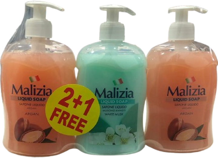 MALIZIA HAND WASH ARGAN *2 +1 MUSK FREE