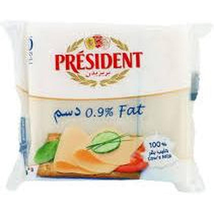 PRESIDENT SLICES CHEESE 200G 0.9% FAT