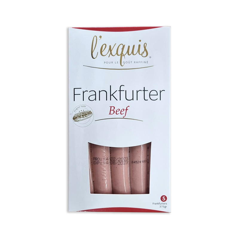 L'Exquis Frankfurter Beef 375g