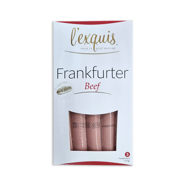L'Exquis Frankfurter Beef 375g