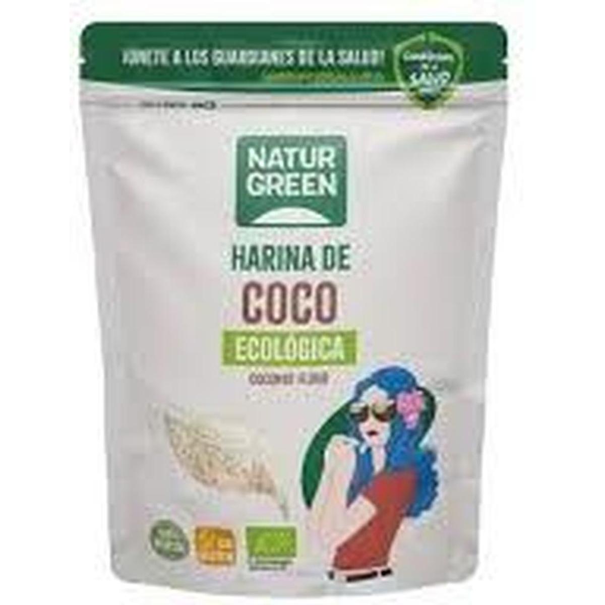 NATUR GREEN FLOUR 500G HARINA DE COCO COCONUT FLOUR