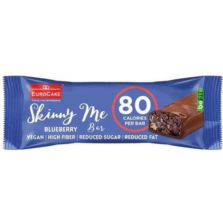 EURO CAKE SKINNY ME VEGAN CHOCO BAR 20G BLUEBERRY