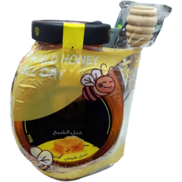 JABAL EL SHEIKH NATURAL HONEY 750g + FREE DI