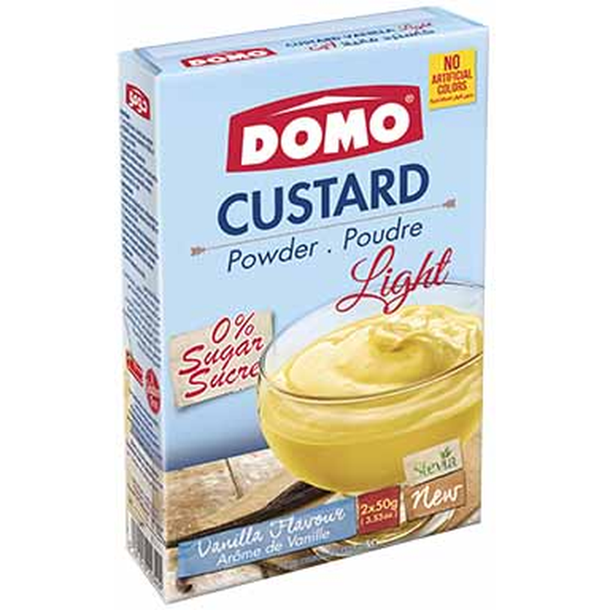 DOMO CUSTARD POWDER VANILLA LIGHT 50G*2