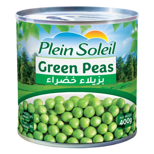 PLEIN SOLEIL CANNED GREEN PEAS 400G