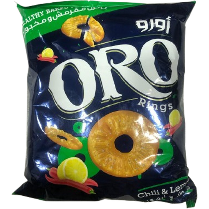 ORO RINGS PRETZELS 100G CHILI & LEMON
