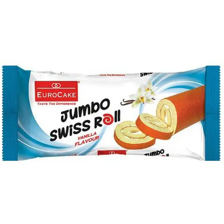 EURO CAKE JUMBO SWISS ROLL VANILLA 50G
