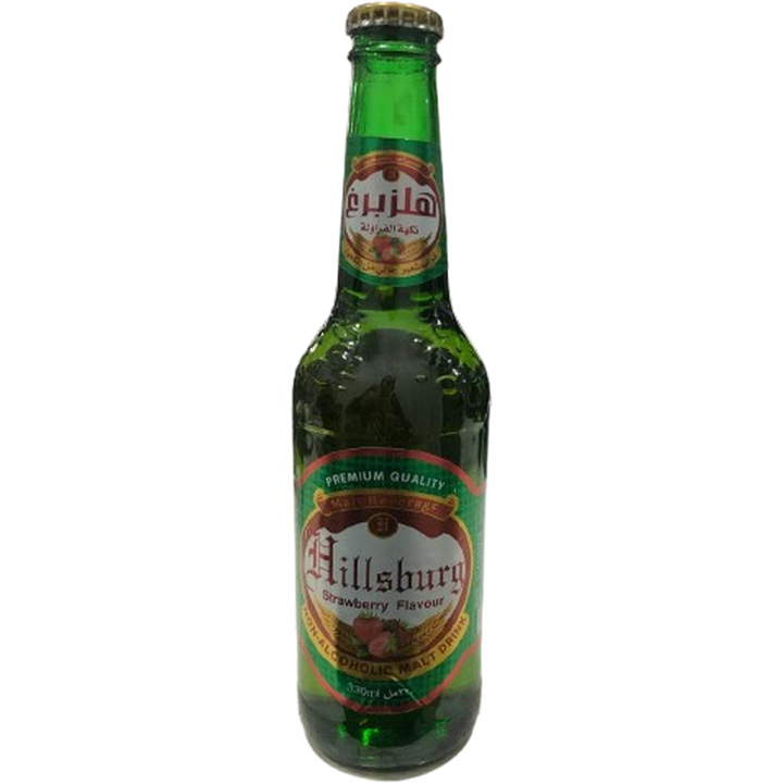 HILLSBURG MALT DRINK 330ML STRAWBERRY