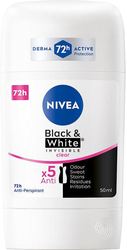 NIVEA BLACK & WHITE INVISIBLE CLEAR STICK 50ML