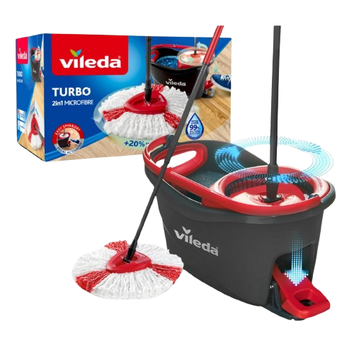 Vileda Easy Wring & Clean Turbo Spin Mop & Bucket Set