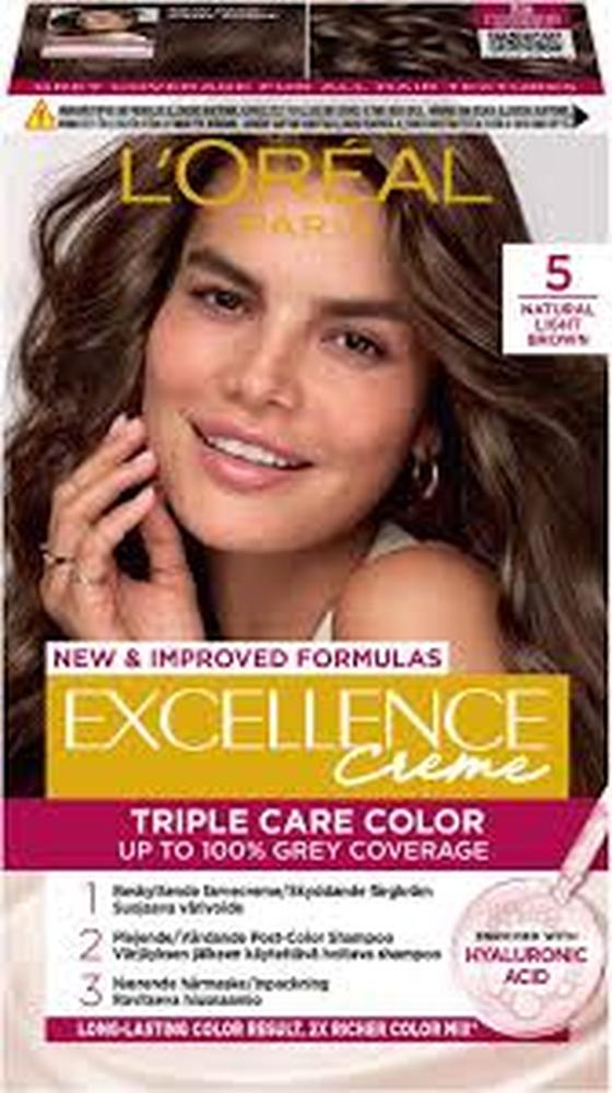 L'OREAL PARIS EXCELLENCE CREME N5 LIGHT BROWN