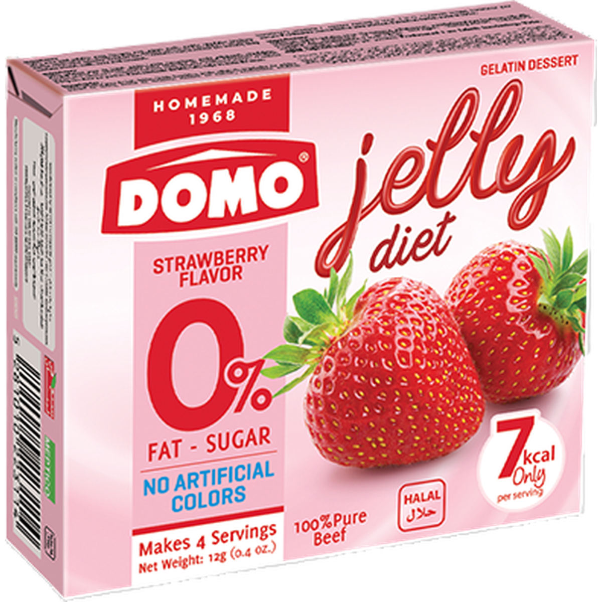 DOMO DIET JELLY STRAWBERRY 12GR