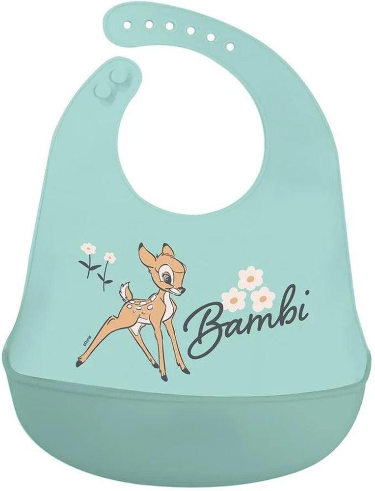 DISNEY BABY SILICONE BIB +10M BAMBI