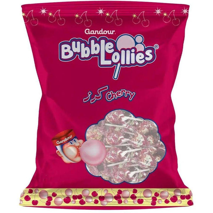 GANDOUR BUBBLE LOLLIES 301G CHERRY