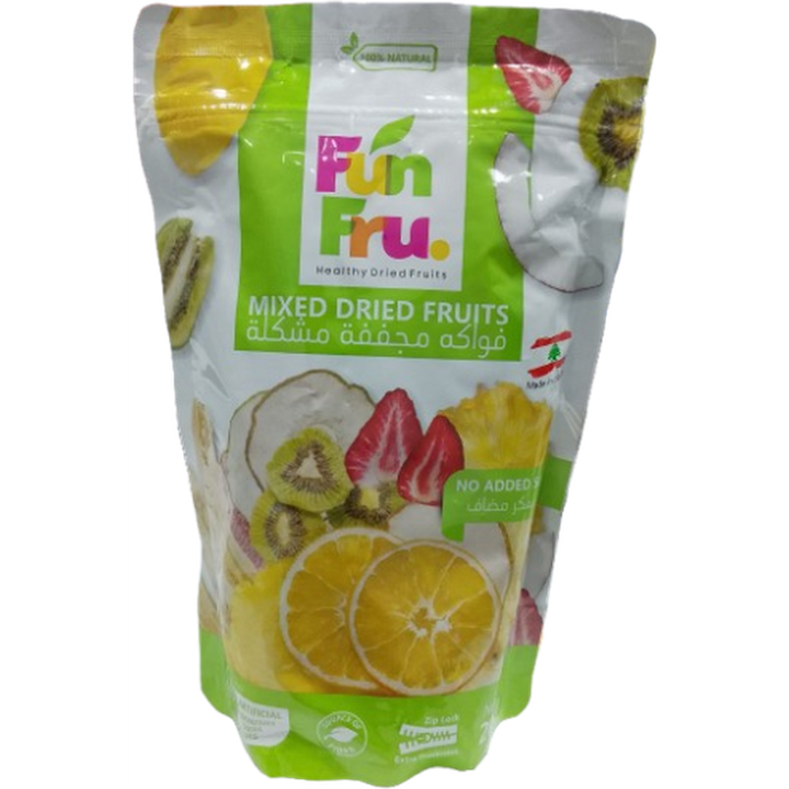 FUN FRU DRIED  MIXED FRUITS 200G SUGAR FREE