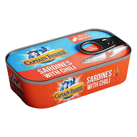 Captain Fisher Sardine With Chili 125g