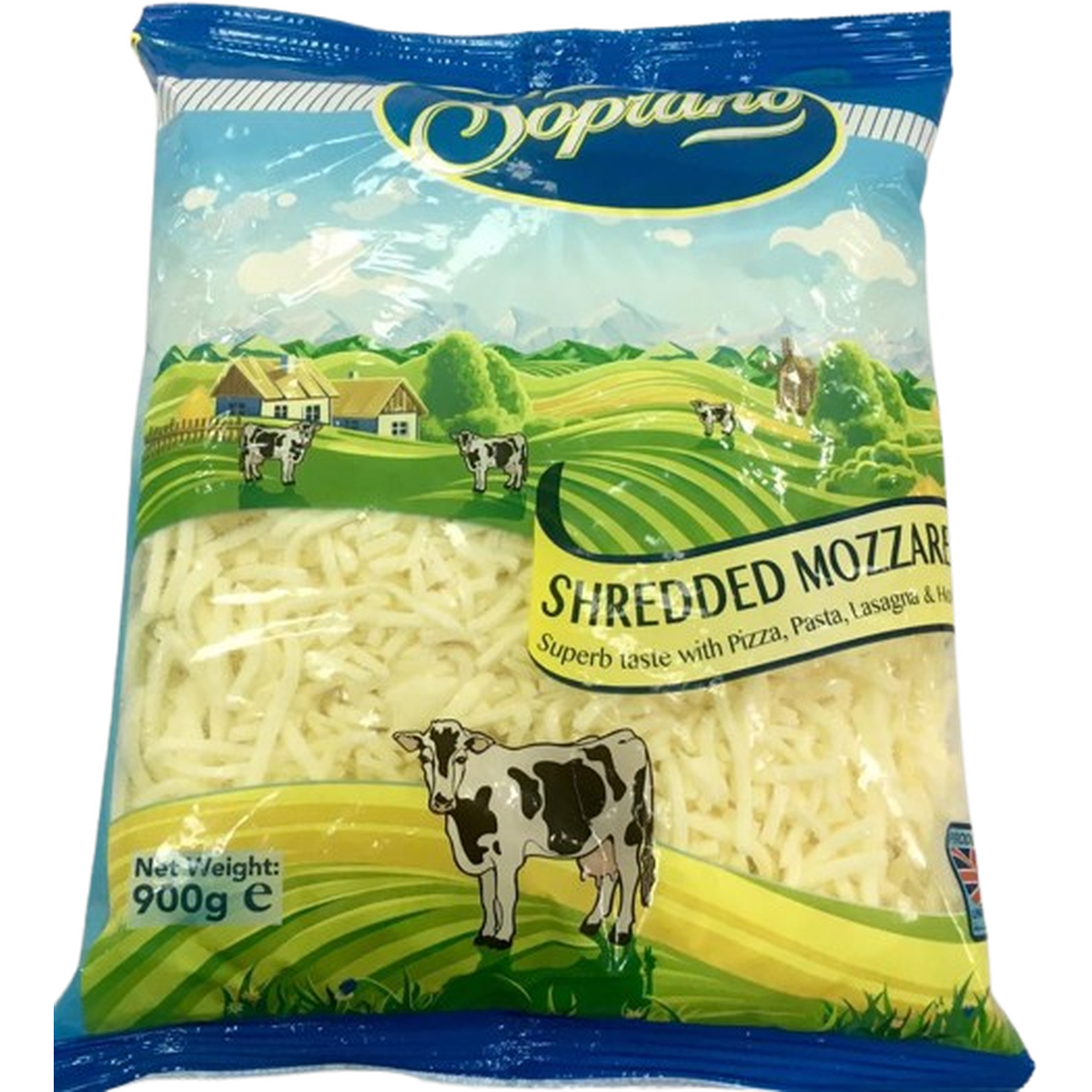 SOPRANO MOZZARELLA  SHERDDED 900G