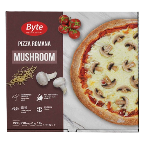 BYTE PIZZA ROMANA MUSHROOM 510G