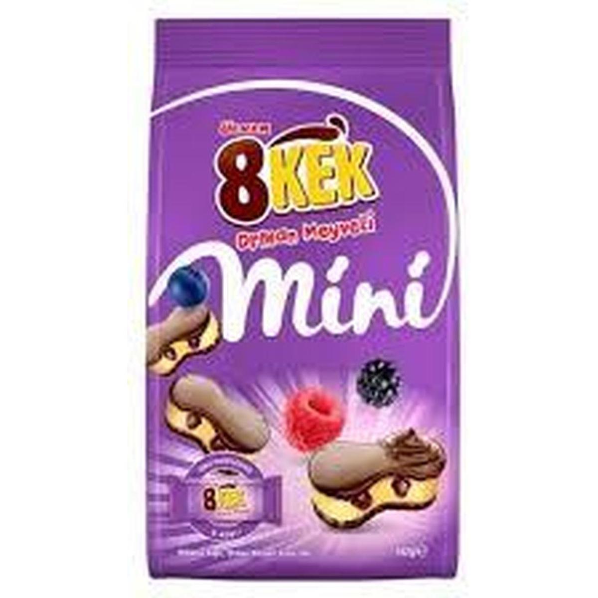 ÜLKER 8KEK MINI 162G COCOA COATED CAKE WITH FOREST FRUIT SAUCE