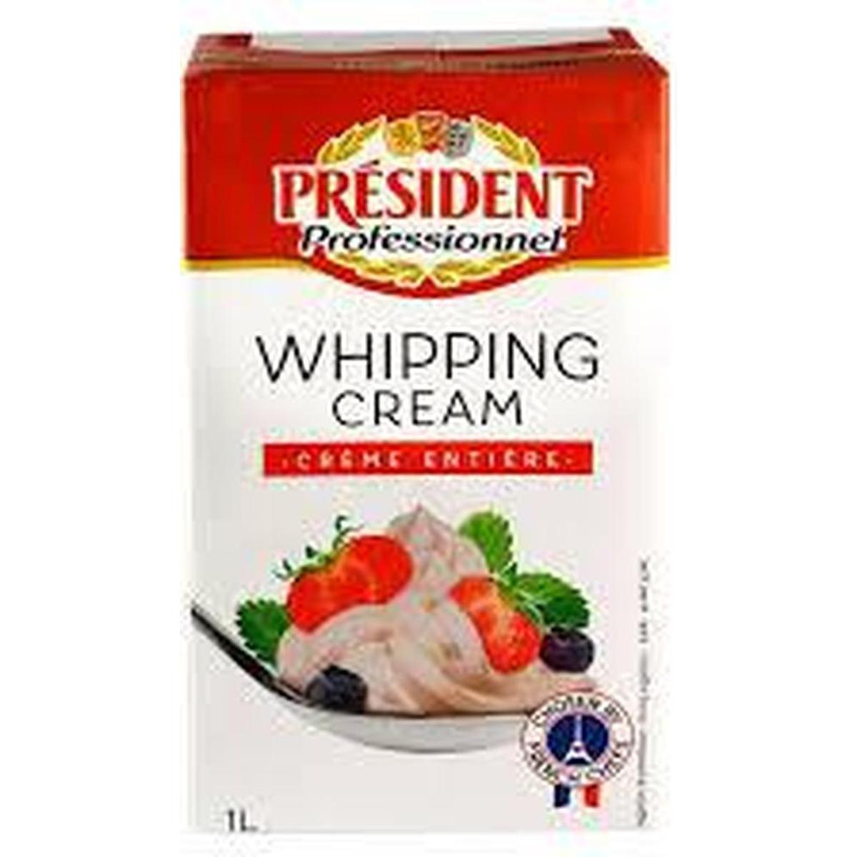 PRESIDENT WHIPPING CREAM  1L