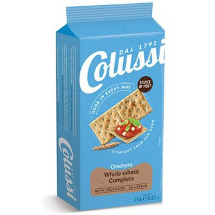 COLUSSI CRACKERS WHOLE WHEAT 250G