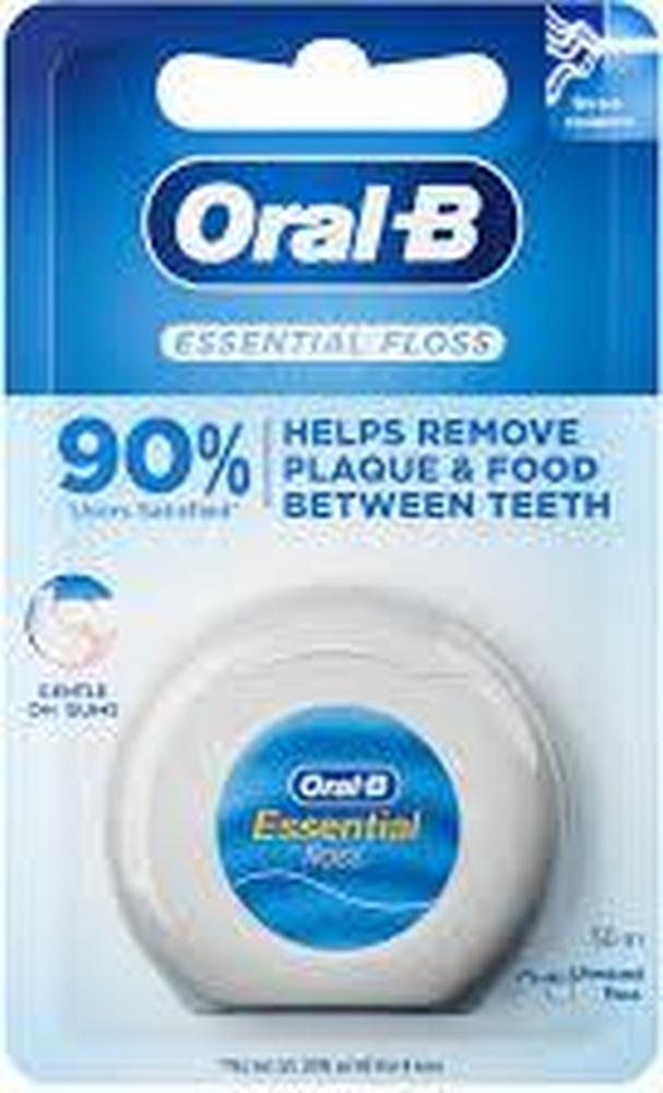 ORAL-B ESSENTIAL FLOSS 50M 90% USERS SATISFIED