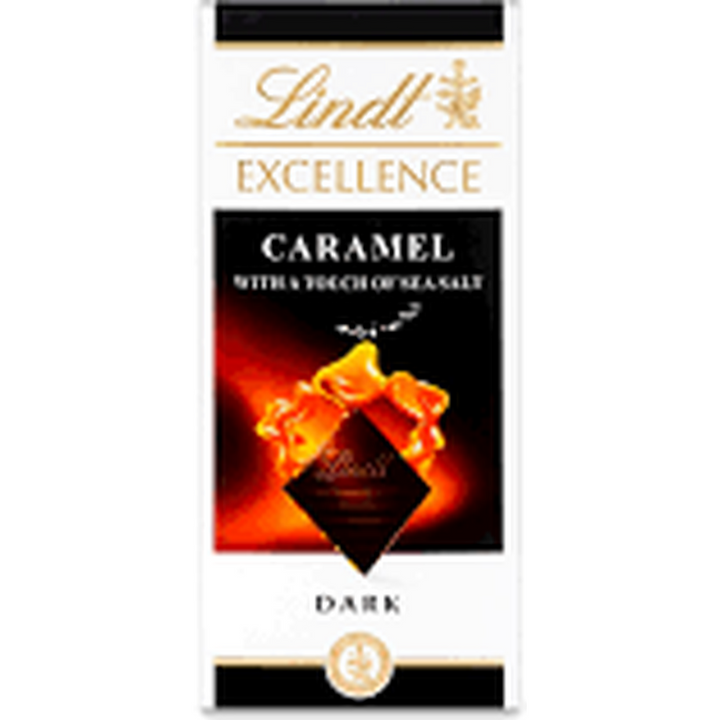 LINDT CARAMEL DARK CHOCOLATE 100G