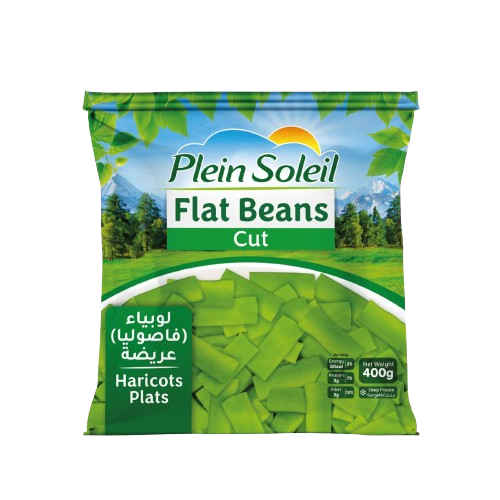 PLEIN SOLEIL FROZEN FLAT BEANS 400G