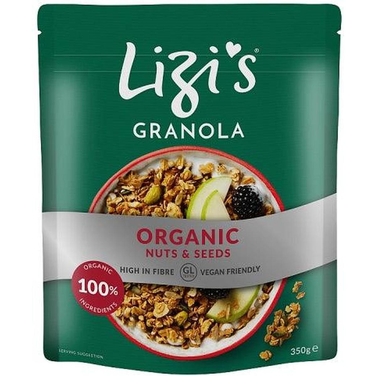 LIZI'S GRANOLA ORGANIC 350G NUTS & SEEDS